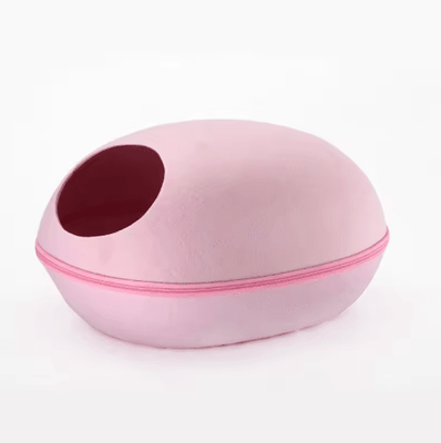 Inspire Picks Cozy Breathable Pet House Bed For Cats & Small Dogs pink