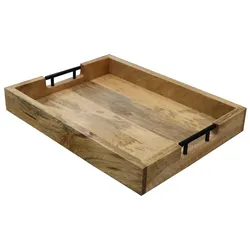 Tablett 40x5x30 aus indischem massivem Mangoholz