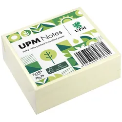 UPM Notes Haftnotizen, gelb, 100 Blatt