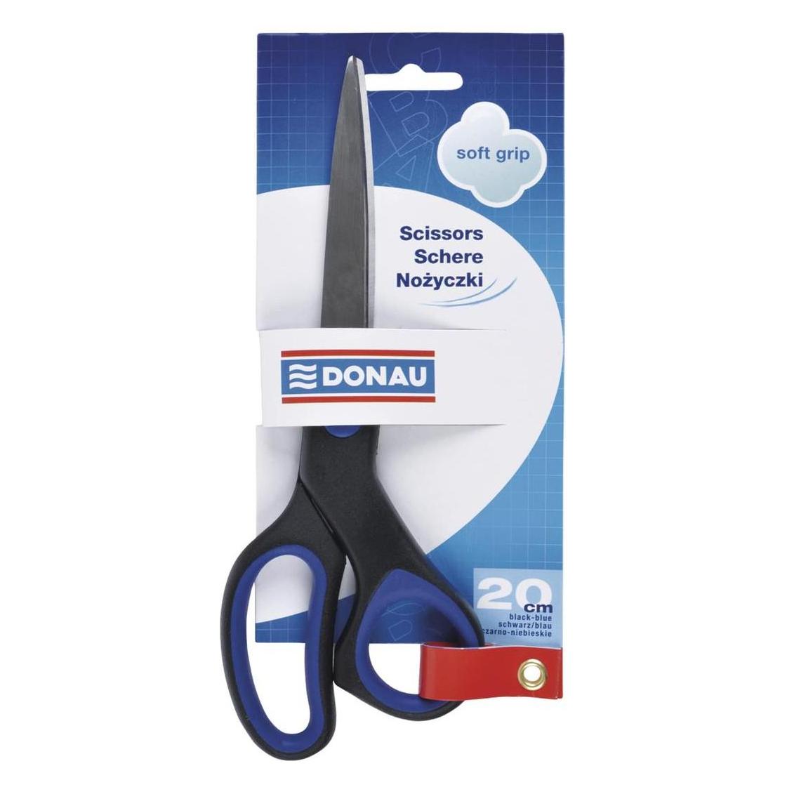 Donau Büroschere soft grip, 20cm, blau (20 cm) (41951292)