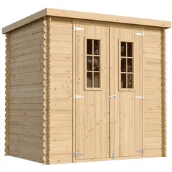 HOLZHAUS GARTENHAUSM311C+M311G HOLZHAUS GARTENHAUS mit imprägniertem BodenB204xL142xH200 cm/ 2,22 m2