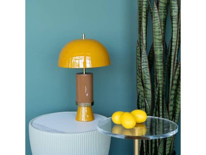 Lampe de table Josy 30 x 51 x 30cm Jaune/Jaune Acier, émaillé E27