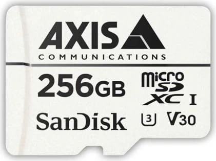 256GB AXIS MicroSDXC, UHS, U3, V30, 15x1x11mm, 02021-001, weiss