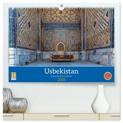 Usbekistan und seine Kulturschätze (hochwertiger Premium Wandkalender 2026 DIN A2 quer), Kunstdruck in Hochglanz