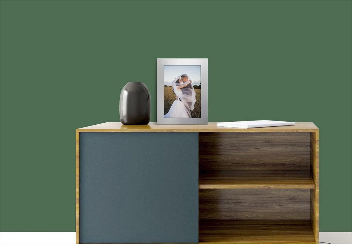 Zilveren decoratieve fotolijst voor hangen of staan, 5x7 inch