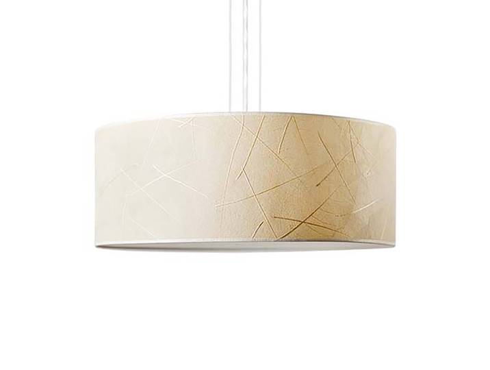 LeuchtNatur Hängeleuchte Discus, dimmbar, creme / amber, für Wohn- / Esszimmer