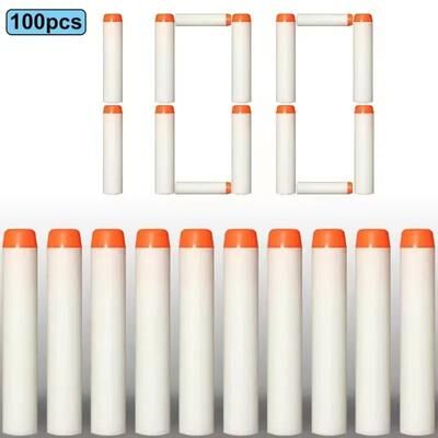Uplifted Finds Refill Darts Bullets For Nerf N Strike Elite Series Blasters 100 Pcs White