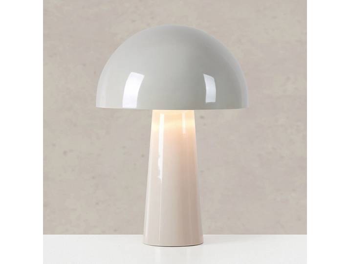 Tischleuchte Mantar 25 x 36 x 25cm Grau/Beige/Lichtgrau Eisen E14