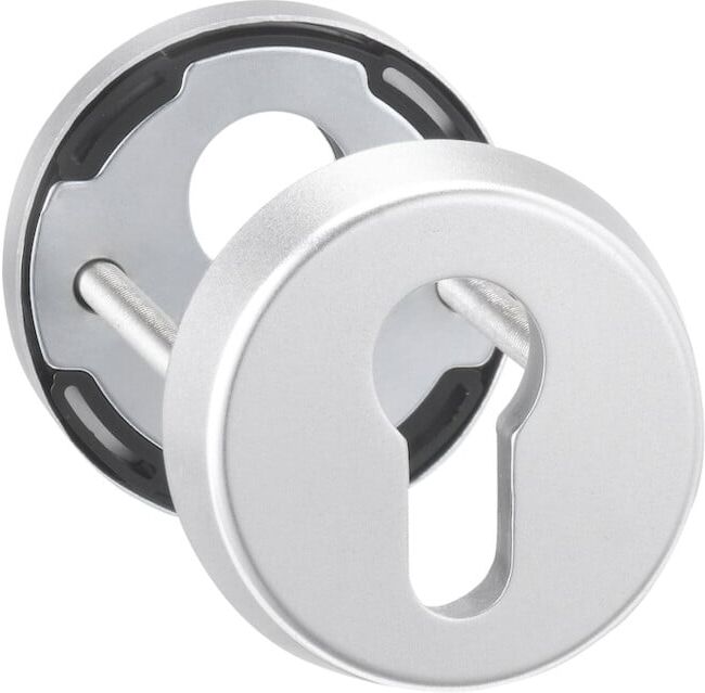edi Rosace de protection pour clé 6633, PZ perforée RH12 acier inox mat ; Dieckmann (6633/0000/00)