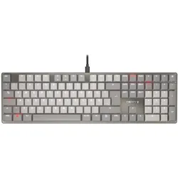 Cherry Keyboard Corded Mechanical Mx (DE, Kabelgebunden), Tastatur, Grau