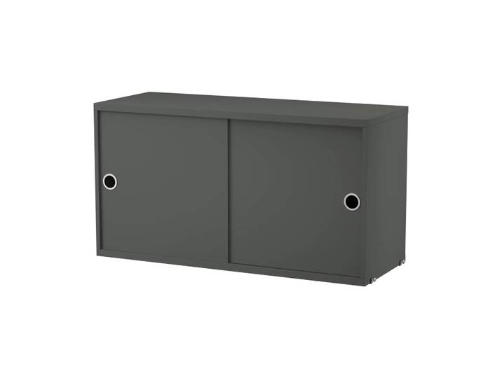 String String Schrank mit Schiebetür Dunkelgrau, 78x30 cm