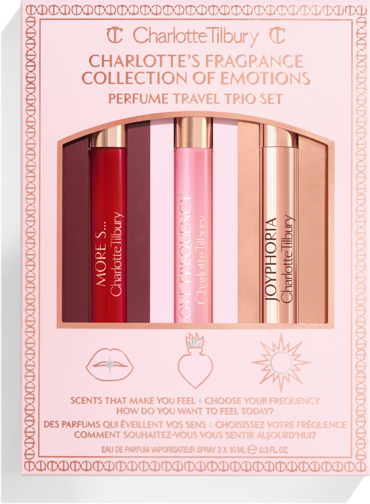 Fragrance Collection Of Emotions Perfume Travel Trio Set - Limited Edition Fragrance Kit Charlotte Tilbury 9554 Fragrance Collection Of Emotions Perfume Travel Tr Size: