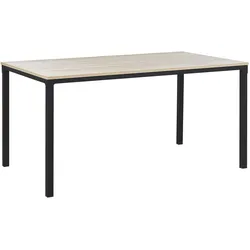 ESSTISCH 150/90/76 cm Hellbraun, Schwarz Rechteckig Hockley