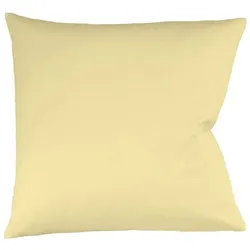 fleuresse Bettwäsche Jersey Interlock Colours 009200-0215 vanille Kuschelkissen 40x40 cm