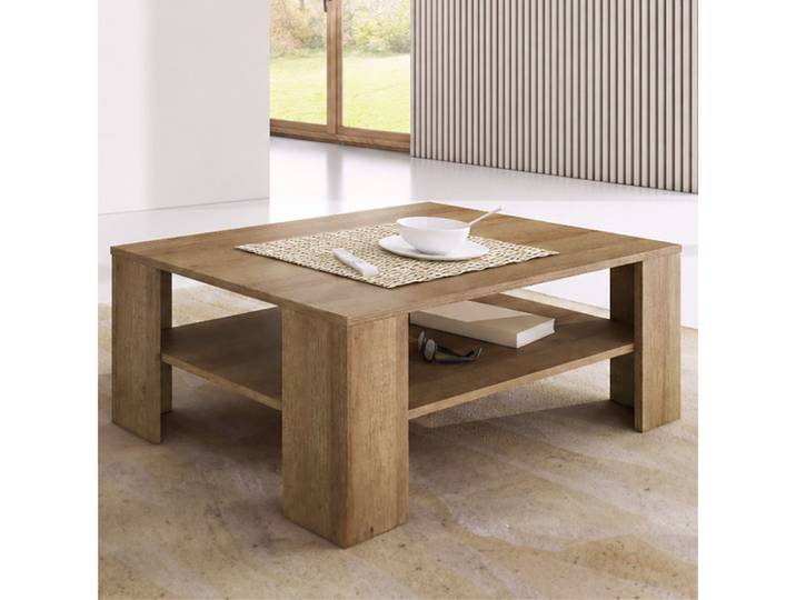 Lomadox Couchtisch STEGNA-160, Eiche Nb., 103 cm breit, 1 Ablageboden für Bücher & Fernbedienungen