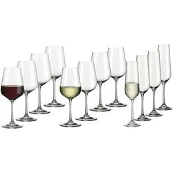 BOHEMIA Gläserset   , transparent/klar , Glas