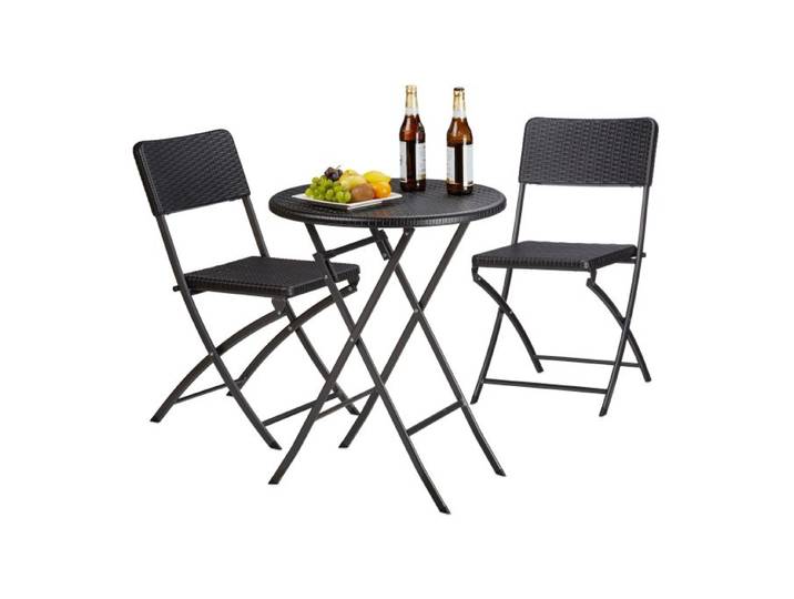 Relaxdays Gartenmöbel Set BASTIAN 3-teilig