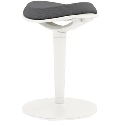 HOMCOM Sitzhocker ergonomischer Bürohocker, 56,5-71,5 cm höhenverstellbar, Grau