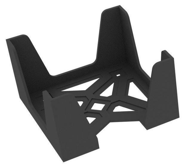 Feldherr Kaarthouder voor 150 speelkaarten, vierkant, zwart, 80 x 80 mm