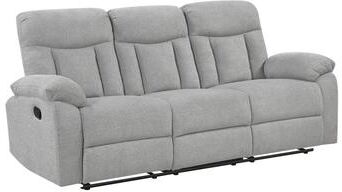 Fremont & Park "Alpina 84"" Chenille Manual Double Reclining Sofa with Tab Pull Motion"