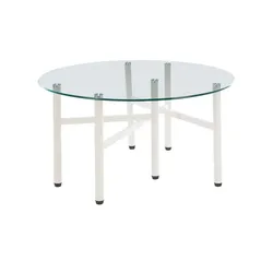 Couchtisch  Samiro I , transparent/klar , Maße (cm): H: 41  Ø: 80