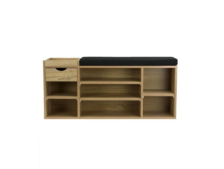 Banc à chaussures en aggloméré, chêne sonoma