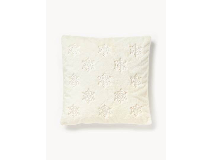 Housse de coussin moelleuse avec motif hivernal Nari