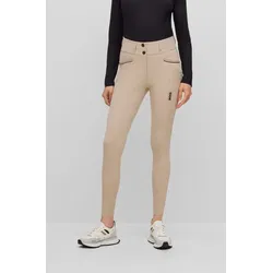Reithose BO Hailey High Waist Summer Damen, Vollgrip beige S