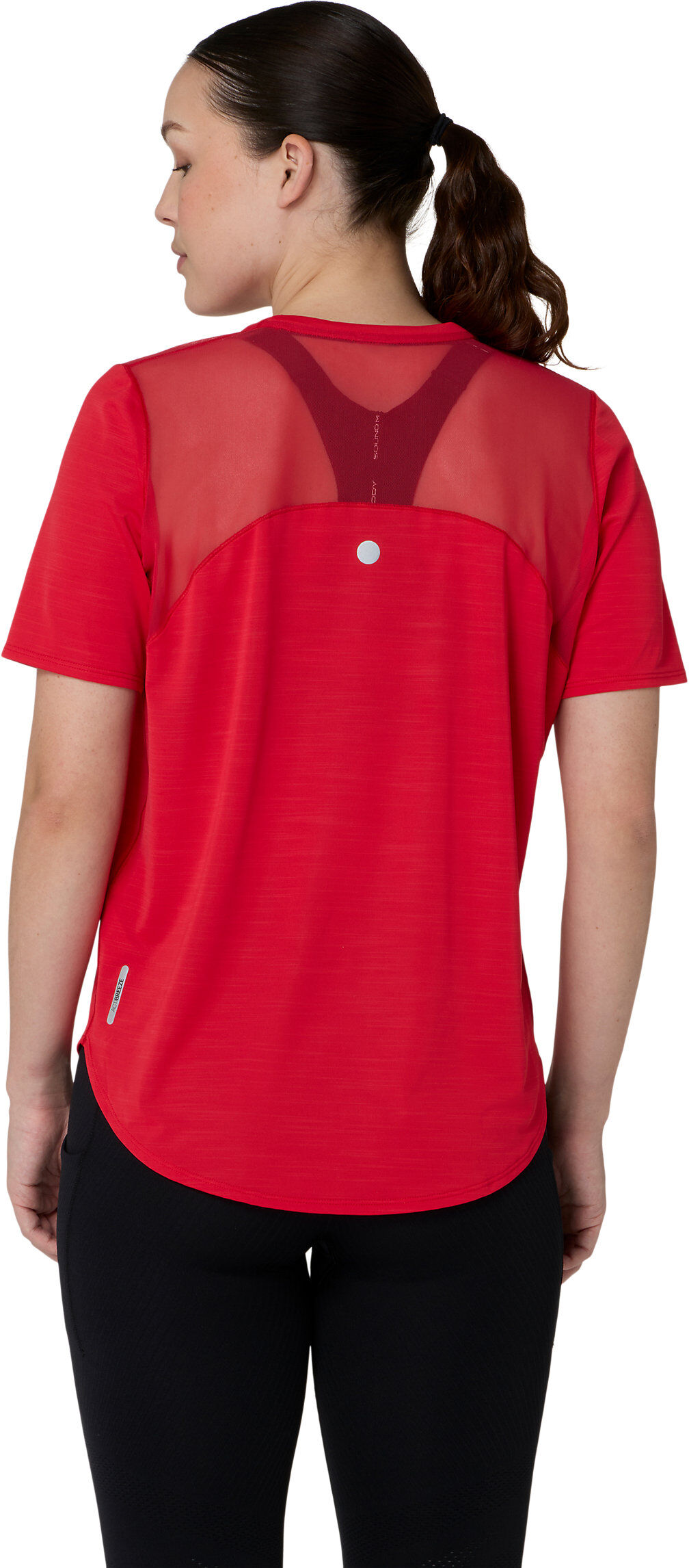 Laufshirt ASICS "ROAD SS TOP", Damen, Gr. S, rot (speed rot), Obermaterial: 94% Polyester, 6% Elasthan, Shirts Laufshirt, ACTIBREEZE™ Technologie, Atmungsaktiv, Reflektierend speed rot S