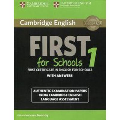 Cambridge English First 1 for Schools for Revised Exam from 2015 Student's Book with Answers, Taschenbuch von Cambridge ESOL, Cambridge University