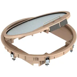 OBO 7405520 Geräteeinsatz für Universalmontage Ø324x62 Polyamid graubeige RAL 1019 GESR9 SR U 1019
