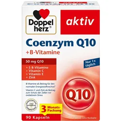 DOPPELHERZ Coenzym Q10+B Vitamine Kapseln 90 St