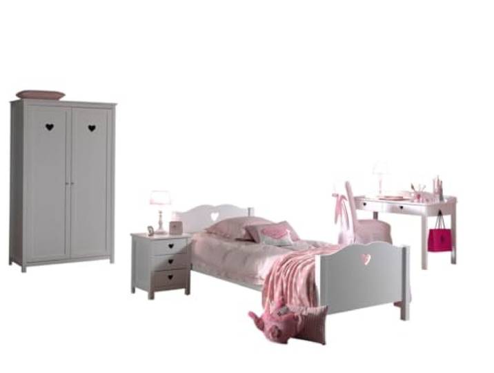 Vipack 'Autobett Amori Waschtisch Zimmer-Holz weiß 4-teilig, weiß, 110 x 57 x 190 cm