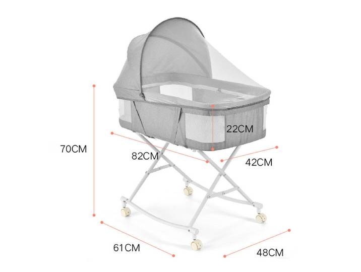 Berceau Shaker pliable, panier de couchage multifonctionnel pour nouveau-né, lit porte-bébé mobile Portable