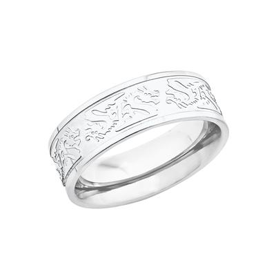 Fingerring AMOR "9834310, 9834327, 9834358, 9834365, 9834389" Gr. 18, silber (edelstahlfarben), Fingerringe, Herren, 18, Edelstahl, 7mm, Fingerring