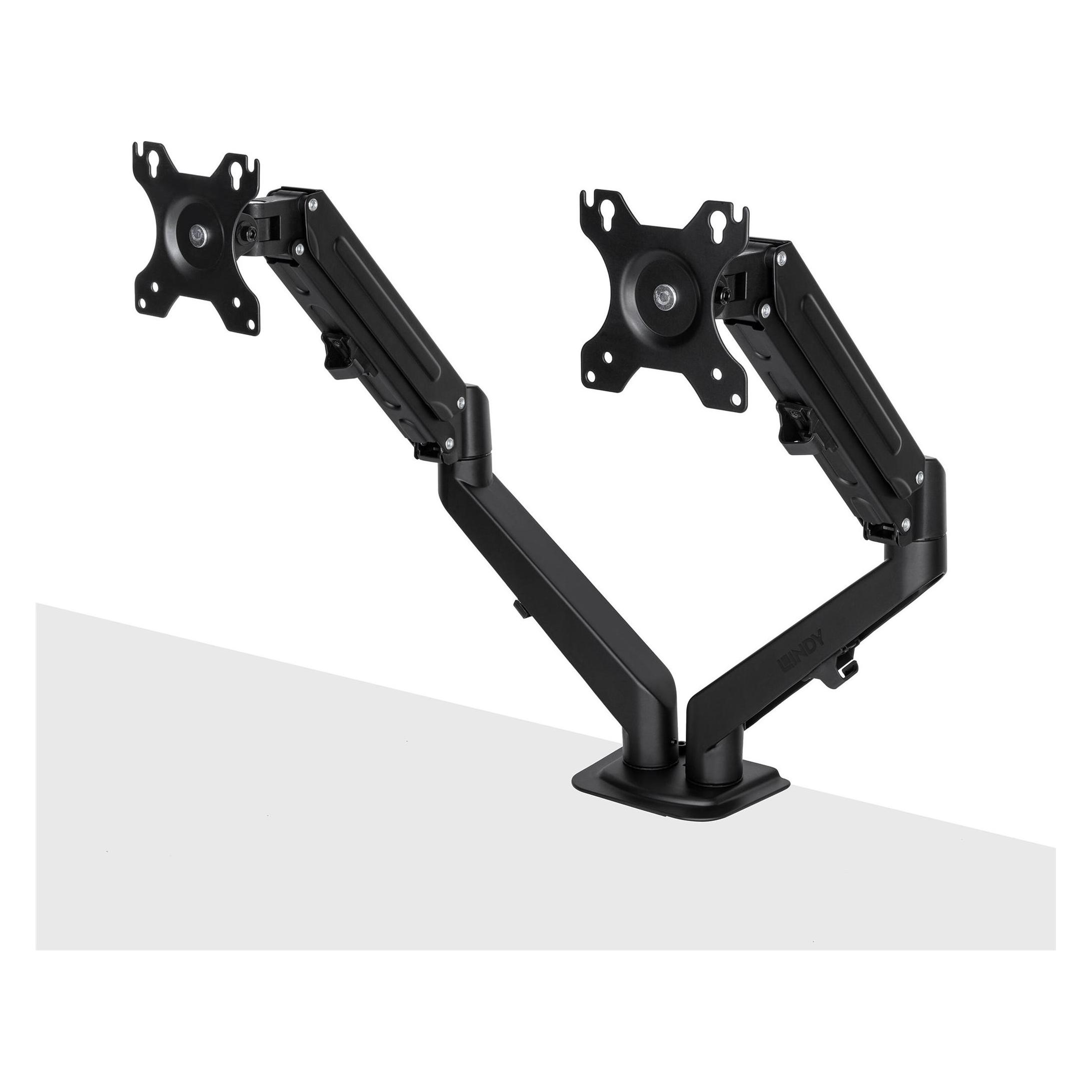 Lindy Dual Mount Desktop Gasfederarm (Tisch, 27", 10 kg) (40708)