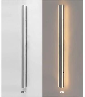 Uplifted Goods Modern Outdoor Wall Sconce Lighting grey neutral Light No Rc 150x8 Cm