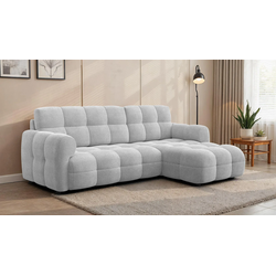 ECKSOFA MELLOW 3-Sitzer, hellgrau