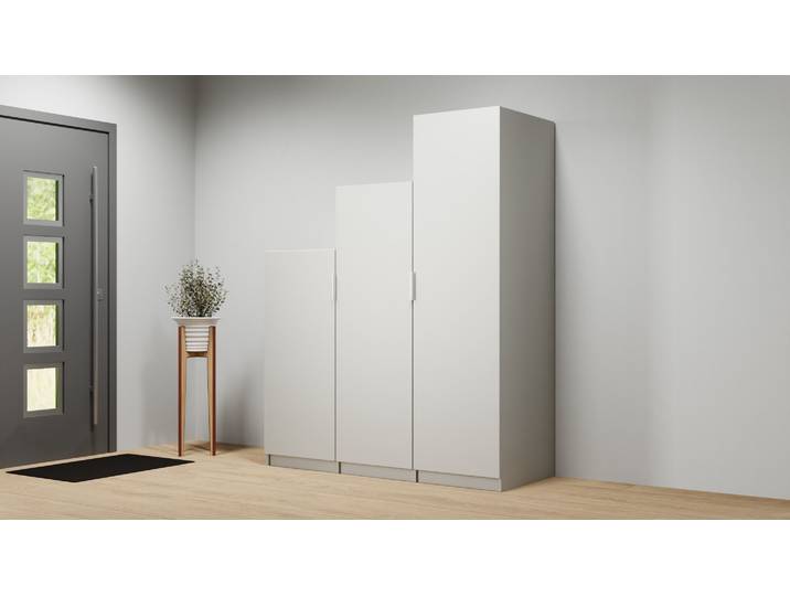 Treppenkleiderschrank nach Maß - Treppenschrank mit vielen Optionen Premium Dekore Grau