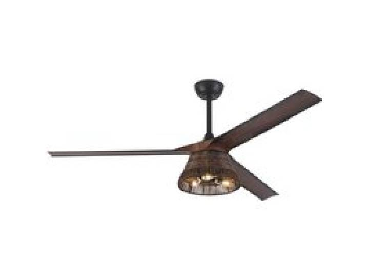 Parrot Uncle Ventilateur Plafond avec Lumière 152 cm Moteur DC Silencieux Télécommande 6 Vitesses Pales Effet Bois