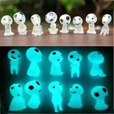 Uplifted Finds Glow In The Dark Mini Figure Set For Home And Garden Decoration 10pcs 10 Pcs Blue