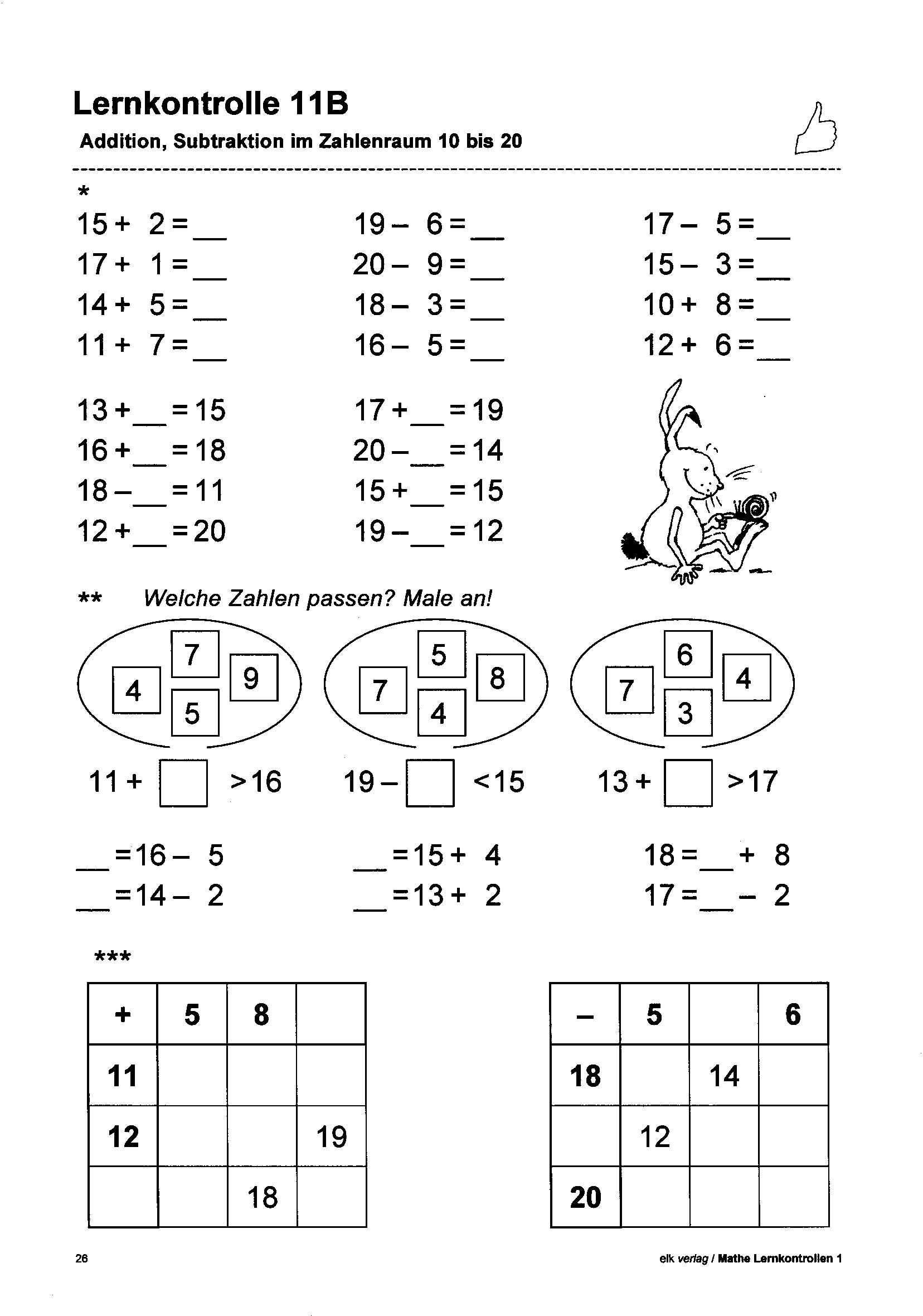 elk Verlag Mathe Lernkontrollen 1