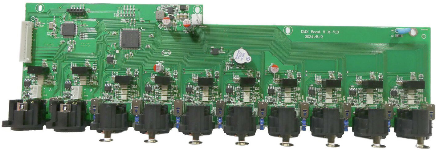 Ersatzteil Platine (Steuerung) Dmx Split/boost 8 Pro 3-Pol