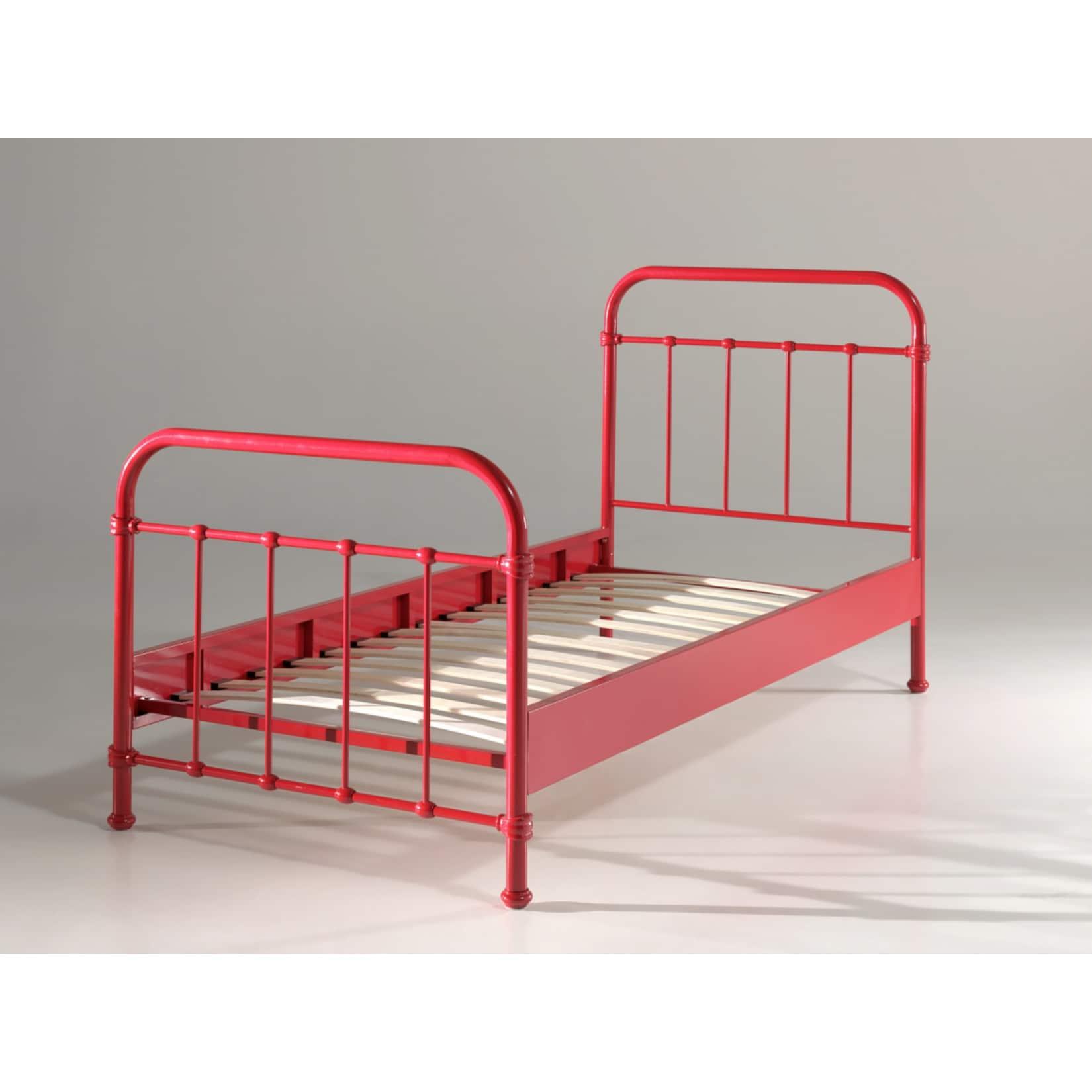 Vipack Metallbett New York 90x200 cm, rot