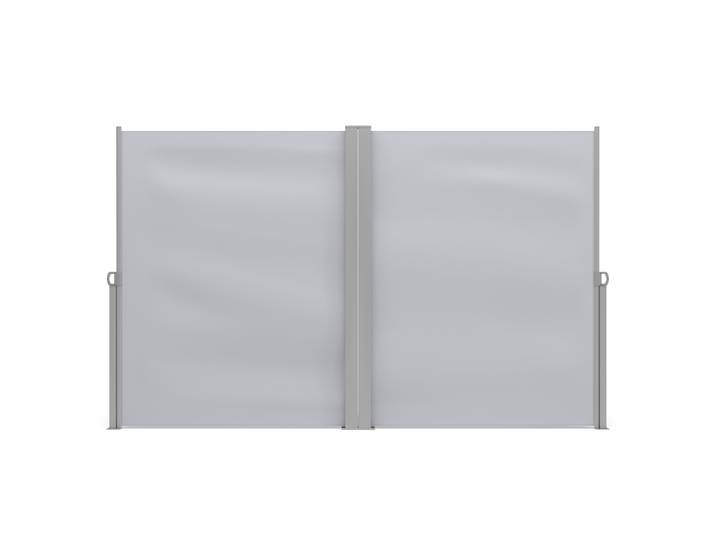 Doppelseitenmarkise VIA 180 x 800 cm grau