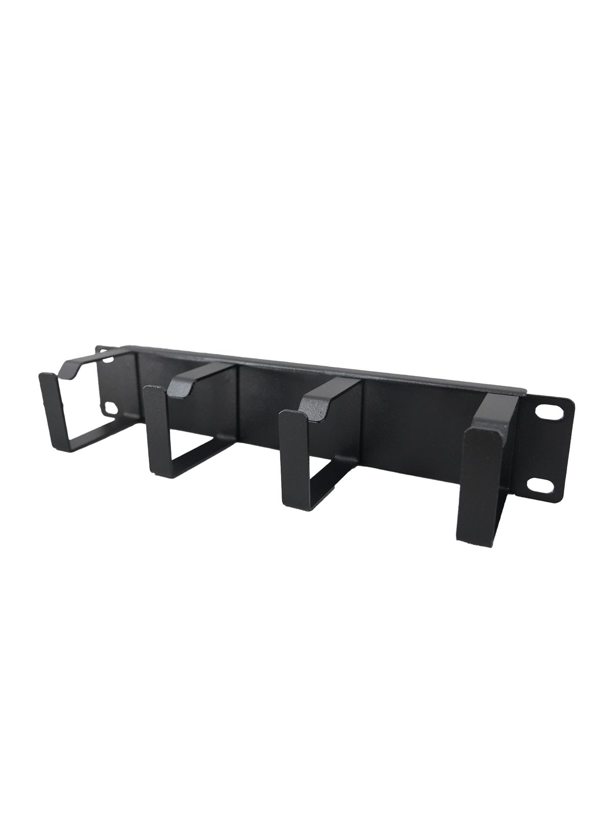 Cablio CAB-LNMCM02-10 - 1U Cable Management Panel | 4 Cable Rings | 10"