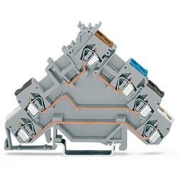 WAGO 280-580 Initiatorenklemme 5 mm Zugfeder Belegung: L Grau 50 St. Package