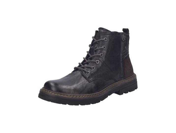 Josef Seibel Herren Biker Boots Curtis.01,Weite G (Normal),Wechselfußbett,straßenschuhe,Strassenschuhe,Schnuerung,Low-tie,Moro,42 EU