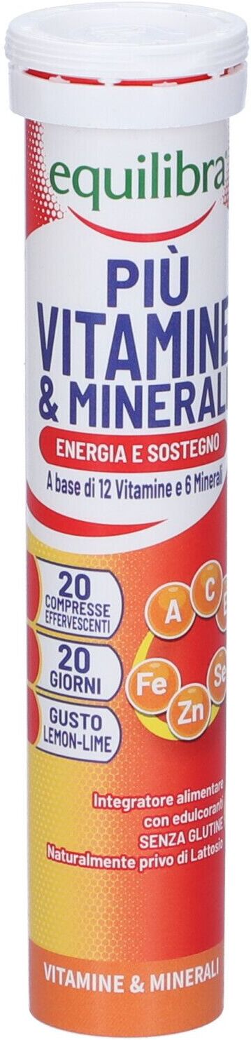 EQUILIBRA Srl Equilibra Più Vitamine e Minerali, 20 compresse effervescenti