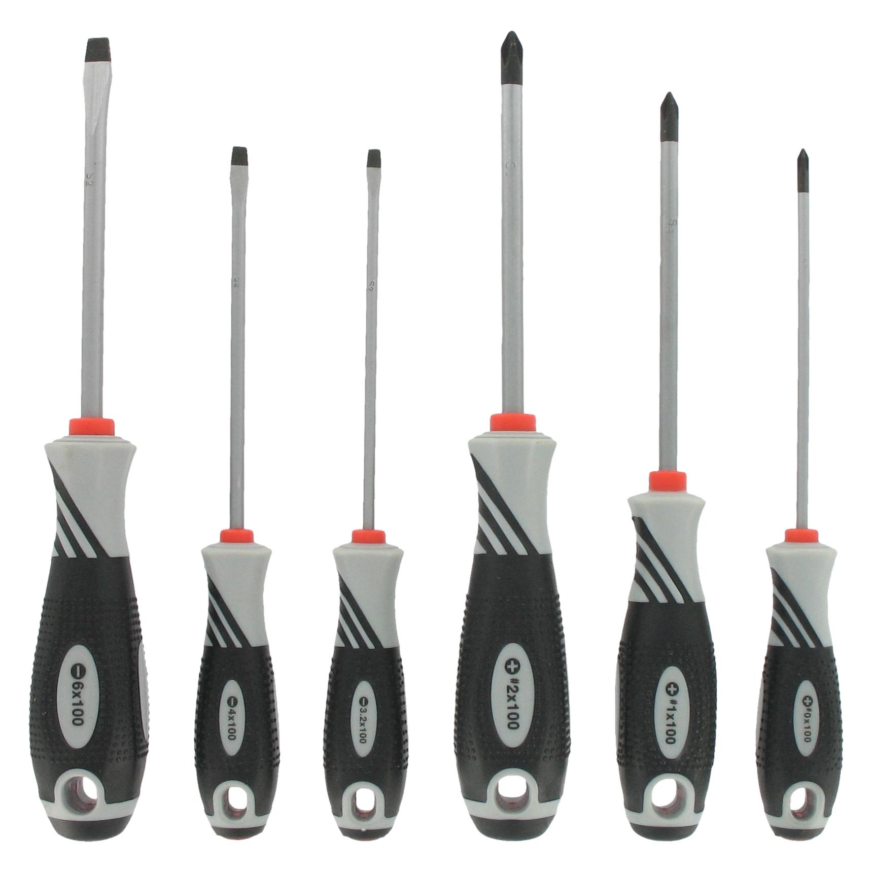 VAR Jeu de 6 Tournevis Professionnels (Schlitz) (VADV71000)